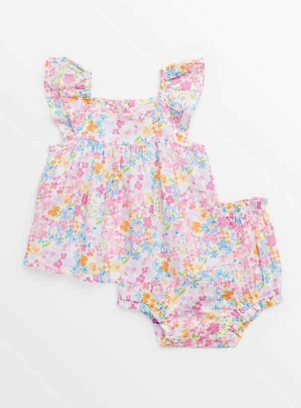 Bright Floral Top & Bloomers Set 18-24 months